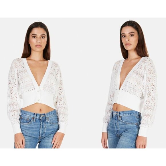 IRO Pia Cardigan White Size XS - Picture 1 of 5